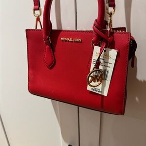 Michael Kors Cherry Red Satchel